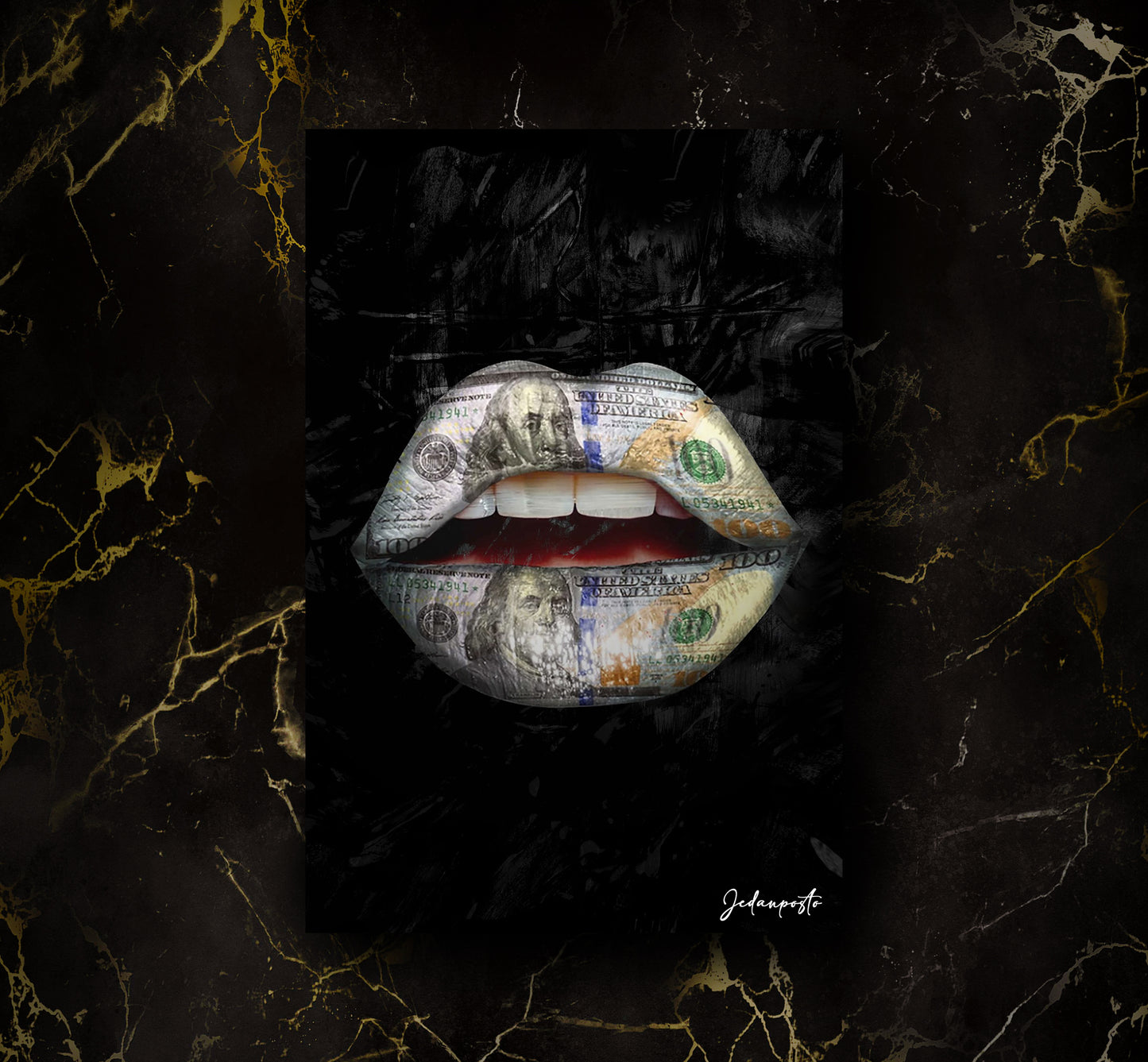 Money Lips | LED Neon Slika