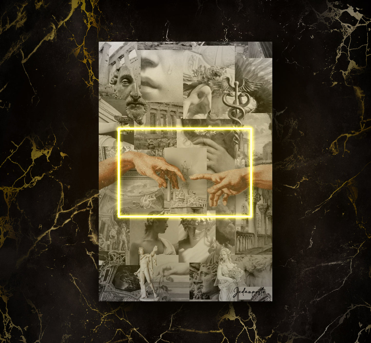 Creation of Adam | LED Neon Slika