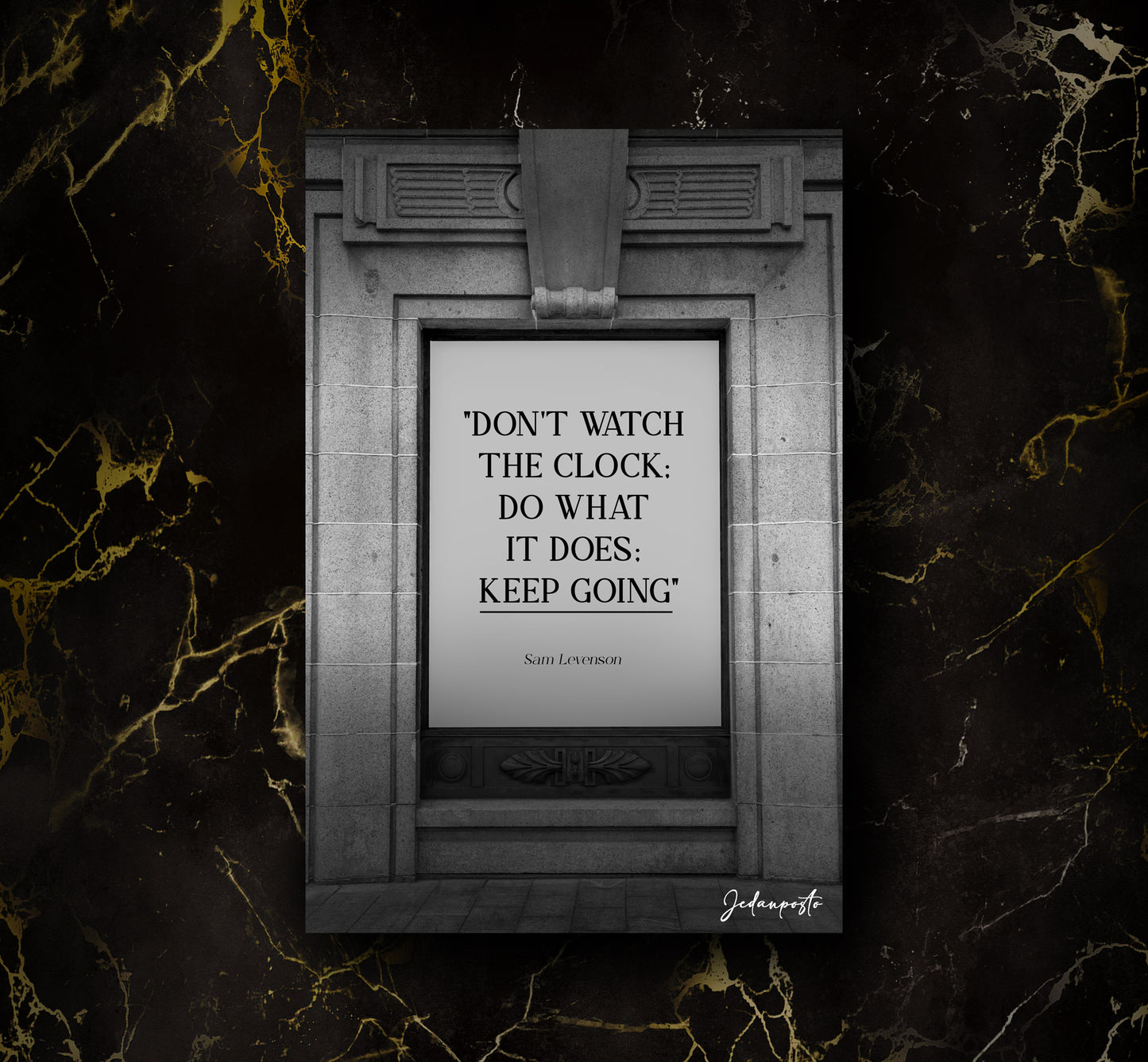 Clock Quote | LED Neon Slika