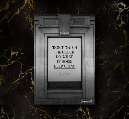 Clock Quote | LED Neon Slika