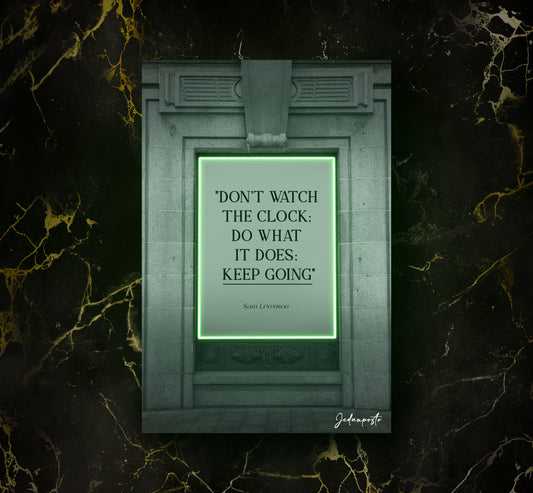 Clock Quote | LED Neon Slika