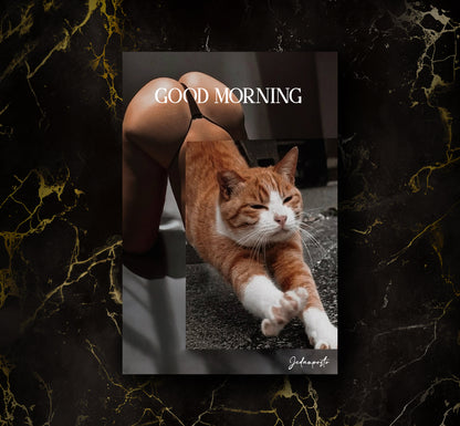 Hot Desire Cat | LED Neon Slika