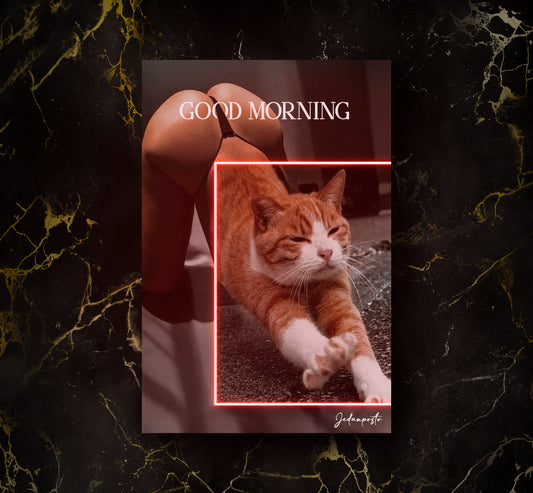 Hot Desire Cat | LED Neon Slika