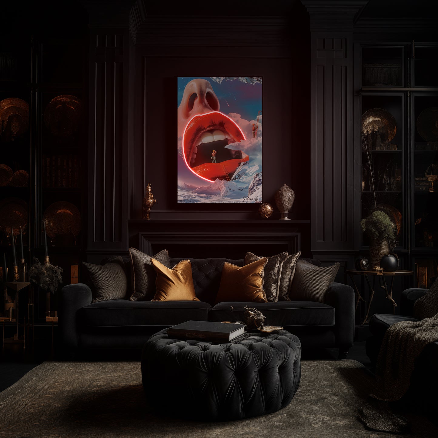 Red Lips | LED Neon Slika