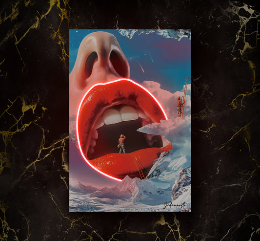 Red Lips | LED Neon Slika